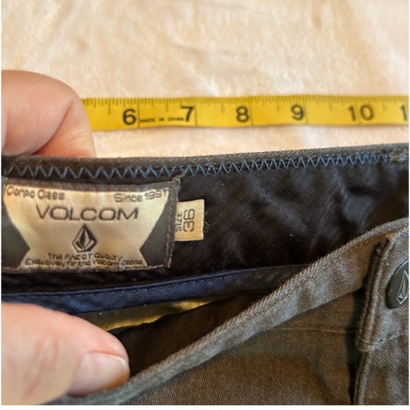 Volcom dark gray/black men's pants size 36 - Picture 7 of 9
